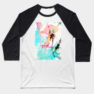 Abstract Pale Rose Soft Colors Design by Ginette Baseball T-Shirt